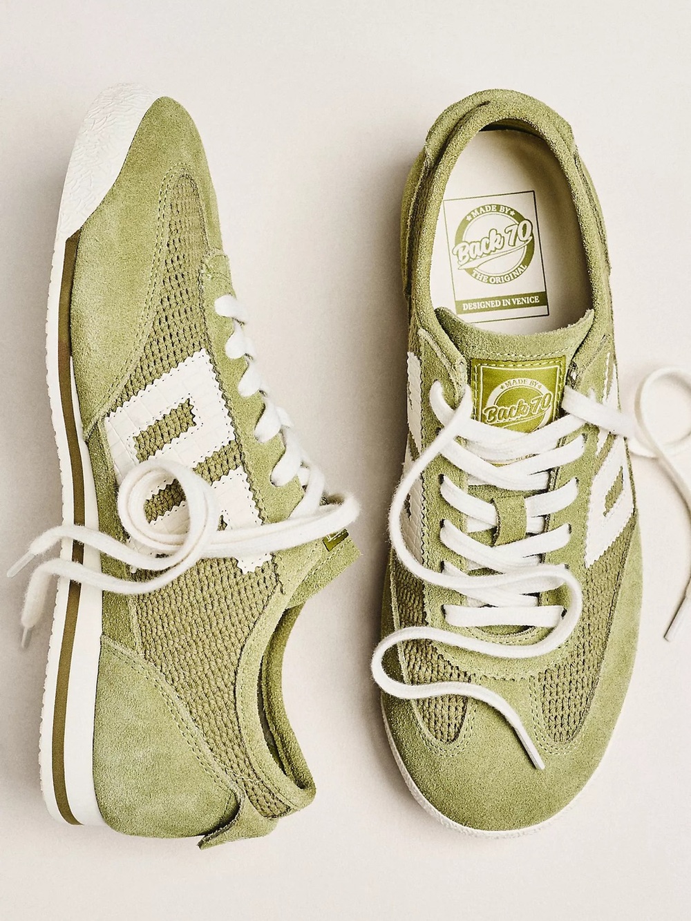 New Back 70 Leon Sneakers Olive Green